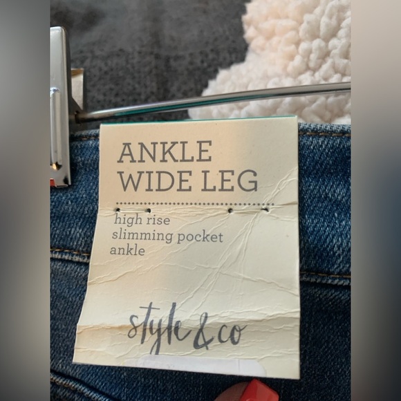 Style & Co. Women's Straight Leg Blue Jeans - Picture 2 of 4